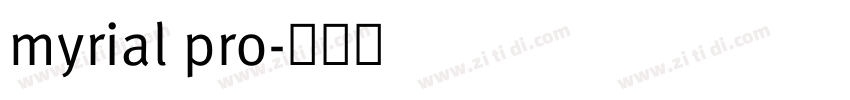 myrial pro字体转换